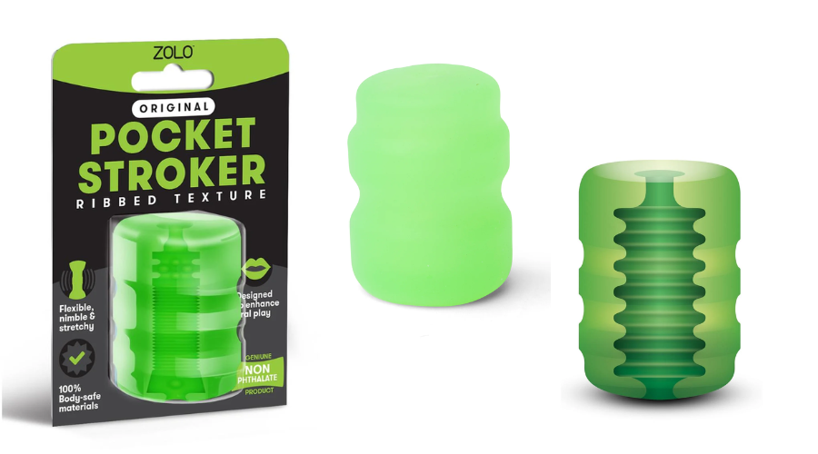 ZOLO Pocket Ribbed Texture Stroker